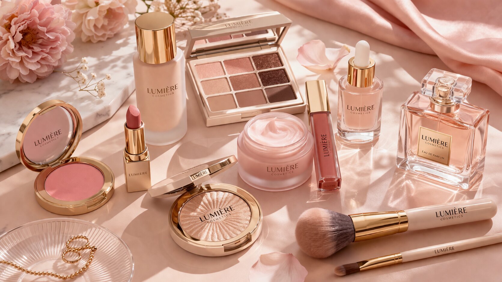 Luxury cosmetics hero